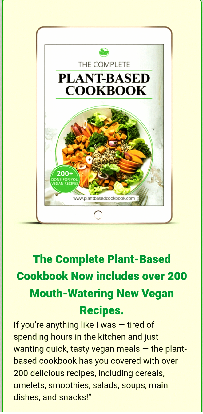 Plant-Based Recipe Cookbook - Delicious Vegan Meal Ideas