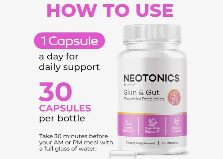Neotonics Probiotics Skin and Gut Supplements