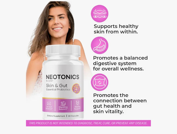 Neotonics Probiotics Skin and Gut Supplements